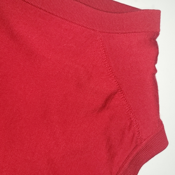 Daniel Cremieux Men's Large red vneck vest morino wool - Picture 10 of 12